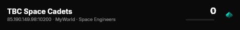 TBC Space Cadets live status badge