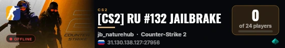 [CS2] RU #132 JAILBRAKE live status badge