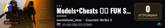 Models+Cheats 🎊🎊 FUN STANDOFF2 live status badge