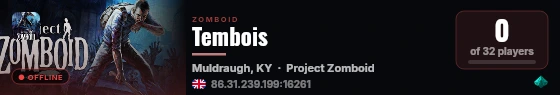 Tembois live status badge