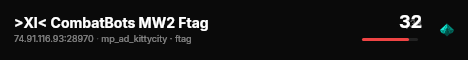 >XI< CombatBots MW2 Ftag live status badge
