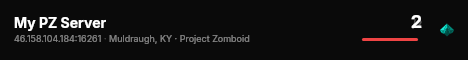 My PZ Server live status badge