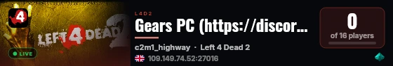 Gears PC (https://discord.gg/7XxFZaFJM) live status badge