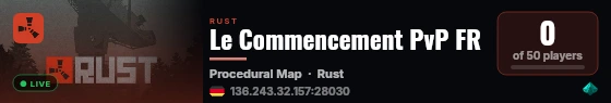 Le Commencement PvP FR live status badge