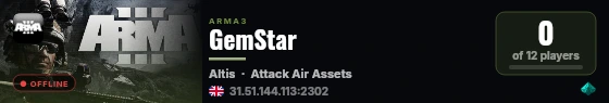 GemStar live status badge
