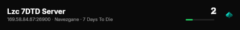 Lzc 7DTD Server live status badge