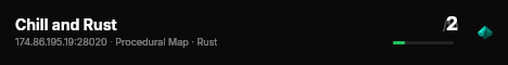 Chill and Rust live status badge
