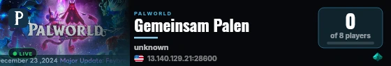 Gemeinsam Palen live status badge