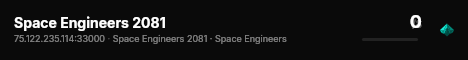 Space Engineers 2081 live status badge