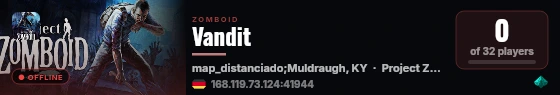 Vandit live status badge