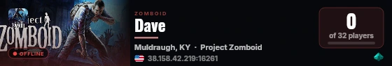 Dave live status badge