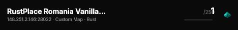 RustPlace Romania Vanilla [FullWipe 6/8] live status badge