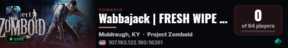 Wabbajack | FRESH WIPE AUG 31 7PM CT | Season 0.5 | Custom Even live status badge