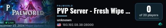 PVP Server - Fresh Wipe - 2x Rate - Randomizer Mode ON! live status badge