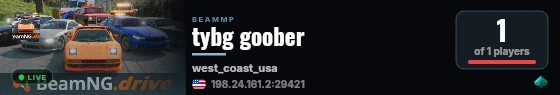 tybg goober live status badge