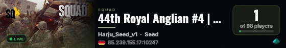 44th Royal Anglian #4 | New Player Friendly | Map Voting | discord.gg/44thsquad live status badge