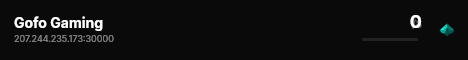 Gofo Gaming live status badge