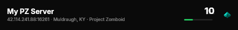 My PZ Server live status badge