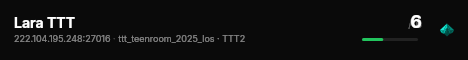 Lara TTT live status badge