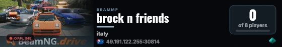 brock n friends live status badge