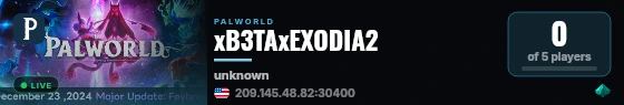 xB3TAxEXODIA2 live status badge
