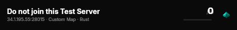Do not join this Test Server live status badge