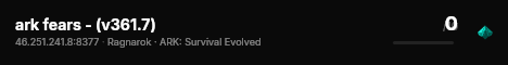 ark fears - (v361.7) live status badge