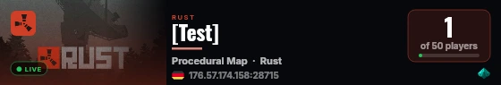 [Test] live status badge