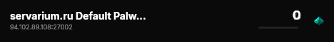 servarium.ru Default Palworld Server live status badge