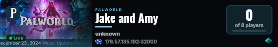 Jake and Amy live status badge