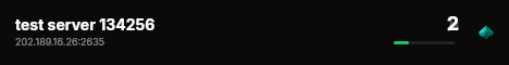 test server 134256 live status badge