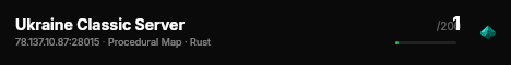 Ukraine Classic Server live status badge