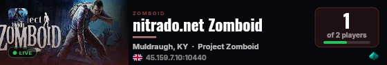 nitrado.net Zomboid live status badge