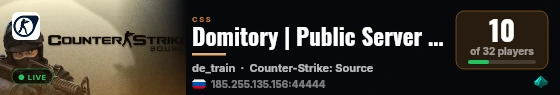 Domitory | Public Server (OBT) live status badge