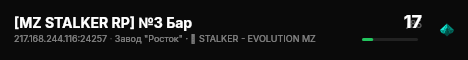 [MZ STALKER RP] №3 Бар live status badge