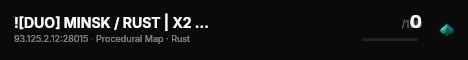 ![DUO] MINSK / RUST | X2 | TP | ECONOMICS live status badge