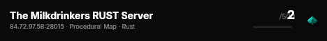 The Milkdrinkers RUST Server live status badge
