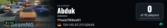 Abduk live status badge