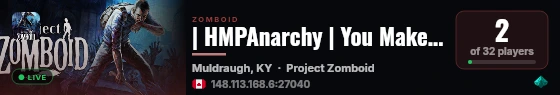 | HMPAnarchy | You Make The Rules | JUST WIPED | [HORDES][PvPvE live status badge
