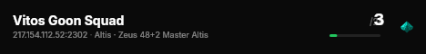 Vitos Goon Squad live status badge