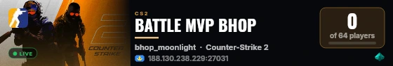 BATTLE MVP BHOP live status badge