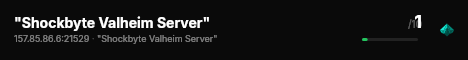 "Shockbyte Valheim Server" live status badge