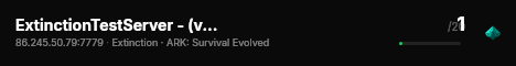 ExtinctionTestServer - (v361.7) live status badge