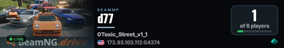 d77 live status badge