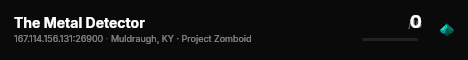 The Metal Detector live status badge