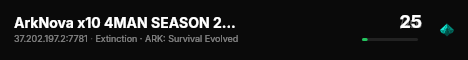 ArkNova x10 4MAN SEASON 2 Extinction - (v361.7) live status badge