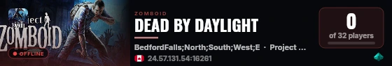 DEAD BY DAYLIGHT live status badge