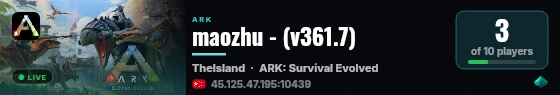 maozhu - (v361.7) live status badge