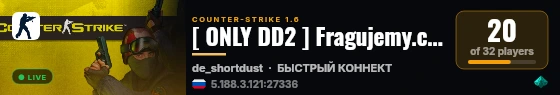 [ ONLY DD2 ] Fragujemy.com :: [LECZENIE|SKINY|MONETY|MEDALE] live status badge