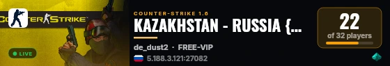 KAZAKHSTAN - RUSSIA {public}18+ live status badge